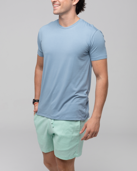 Short Linho c/ Elastano - Verde Claro