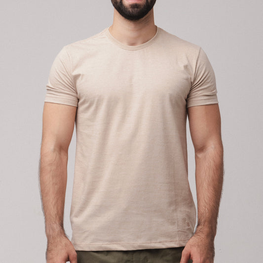 Camiseta Linho - Marrom