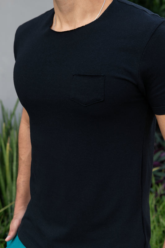 Camiseta Pocket - Preta