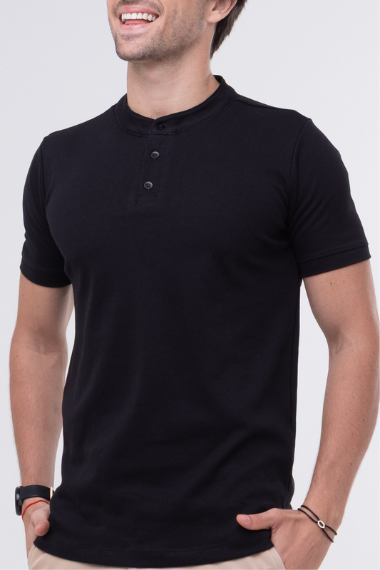 Camiseta Gola Mao - Preta