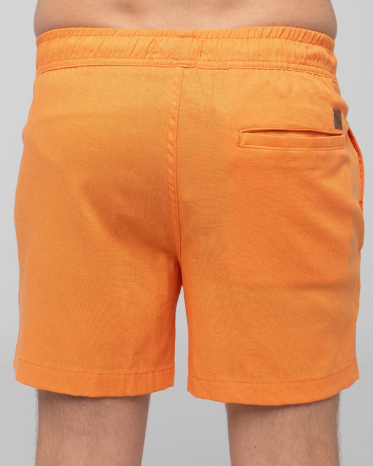 Short Linho c/ Elastano - Laranja