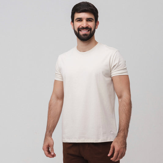 Camiseta Fio 40 - Bege
