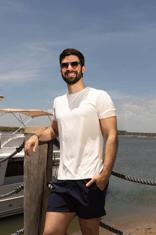 Short Tactel - Azul Marinho