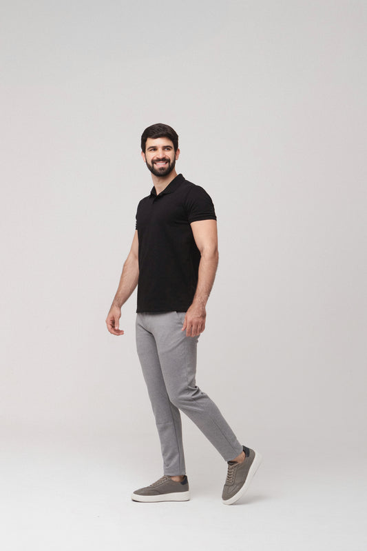 Camisa Polo Basic - Preta