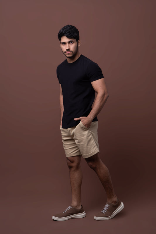 Camiseta Crepe - Preta