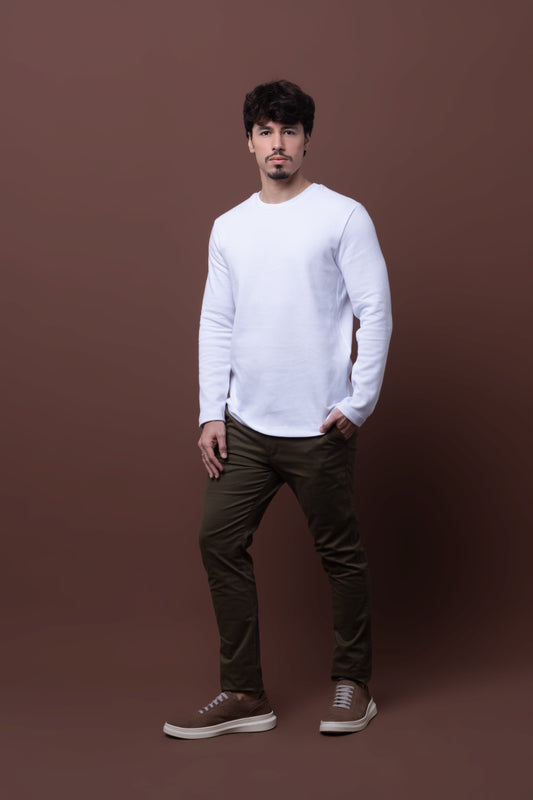 Camiseta M/L Bloom - Branca