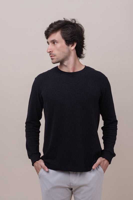 Camiseta M/L Viena - Preta