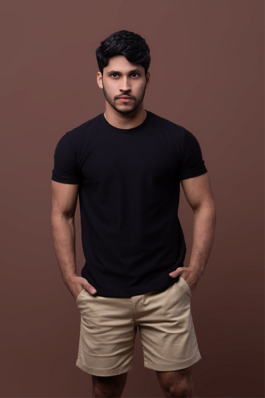 Camiseta Crepe - Preta