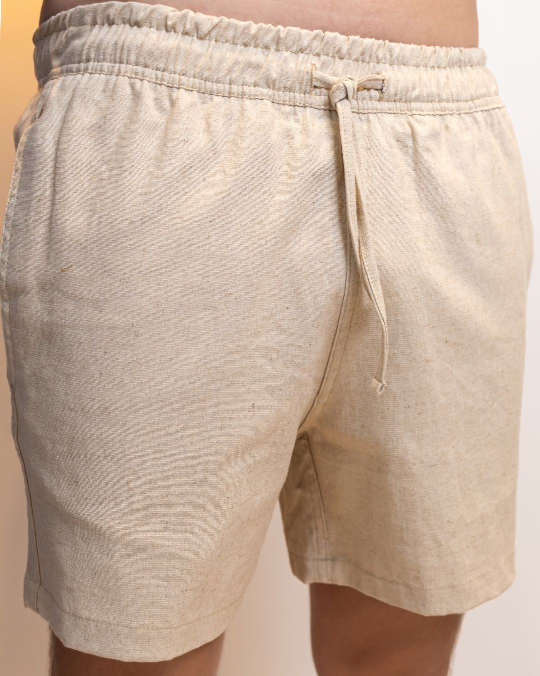 Short Linho c/ Elastano - Areia
