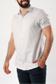 Camisa M/C Oxford - Cinza Claro