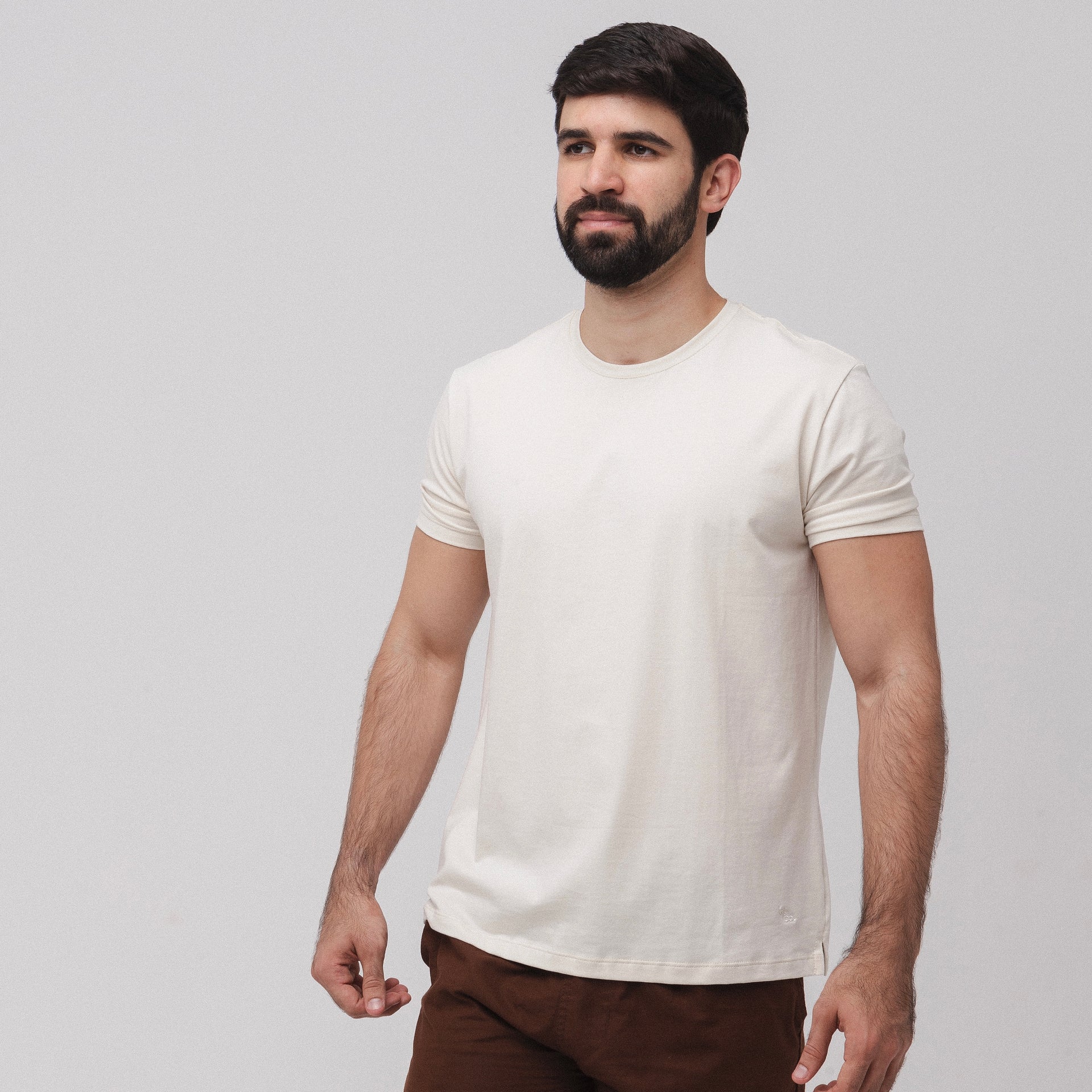 Camiseta Fio 40 - Bege