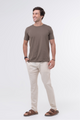 Calça Linho Capri - Natural