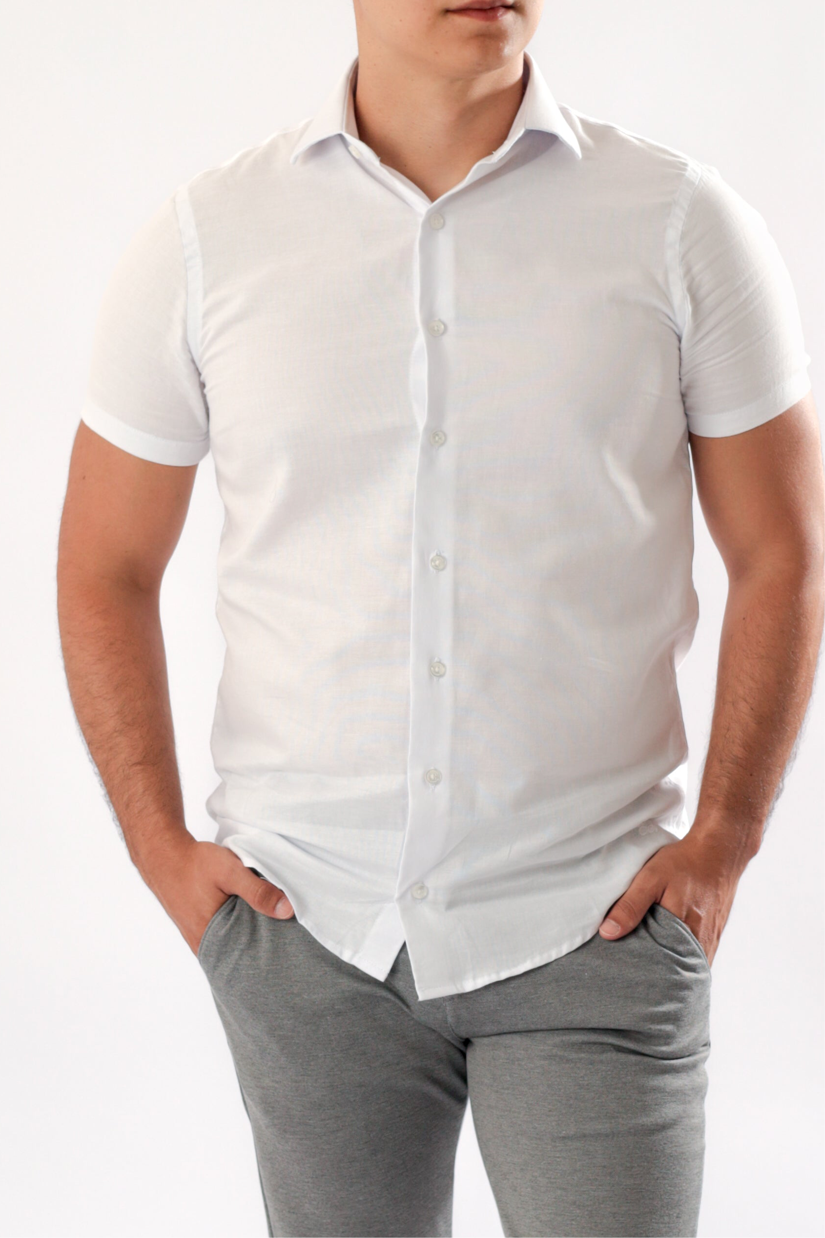 Camisa M/C Oxford - Branca
