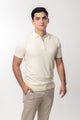 Polo Zíper Tricot - Off White