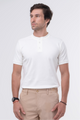 Camiseta Gola Mao - Off White
