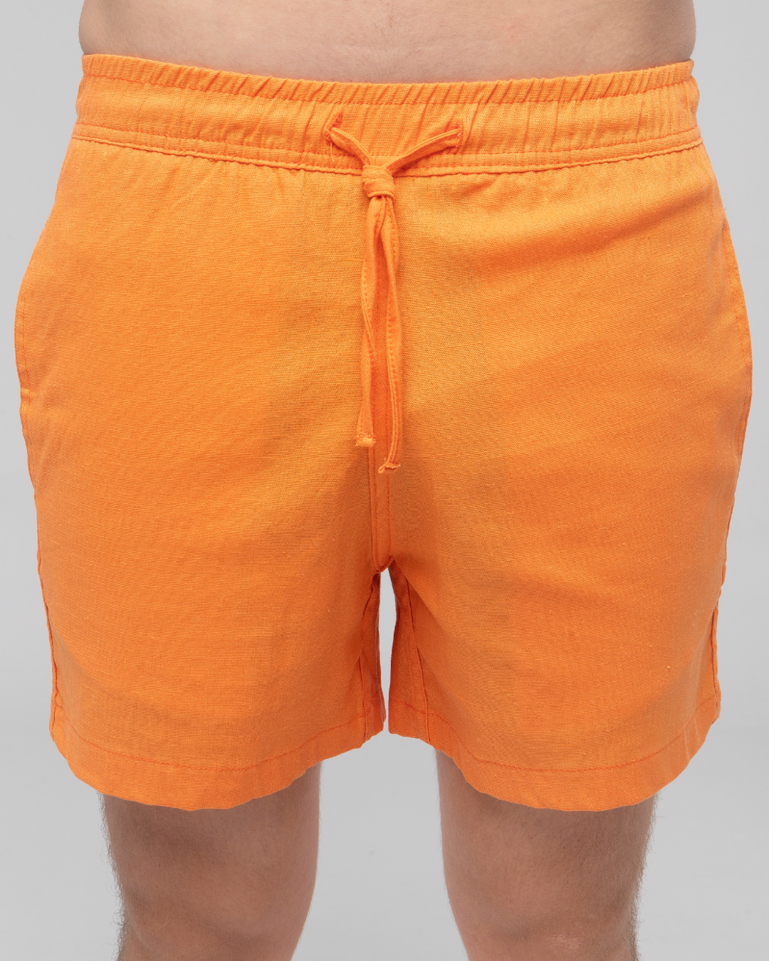Short Linho c/ Elastano - Laranja