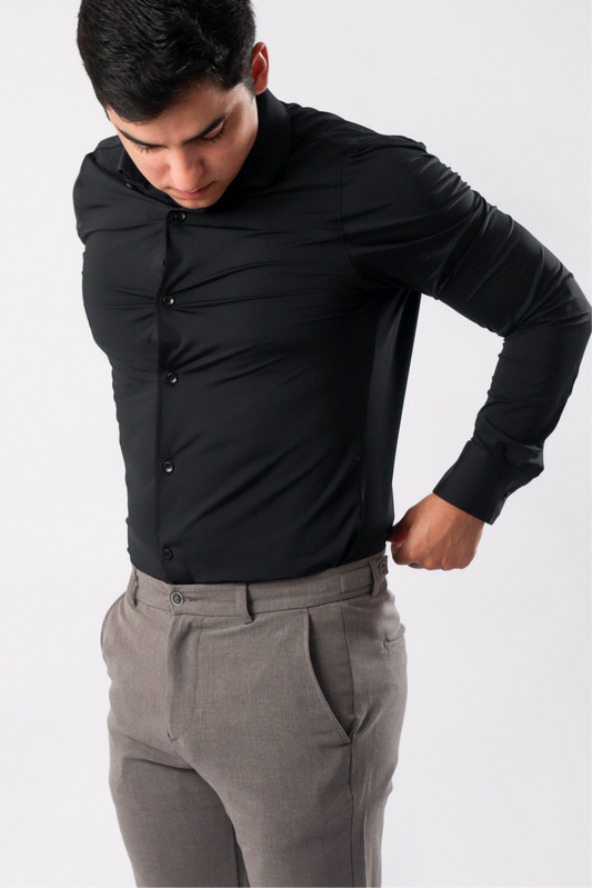 Camisa M/L Social Tech - Preta