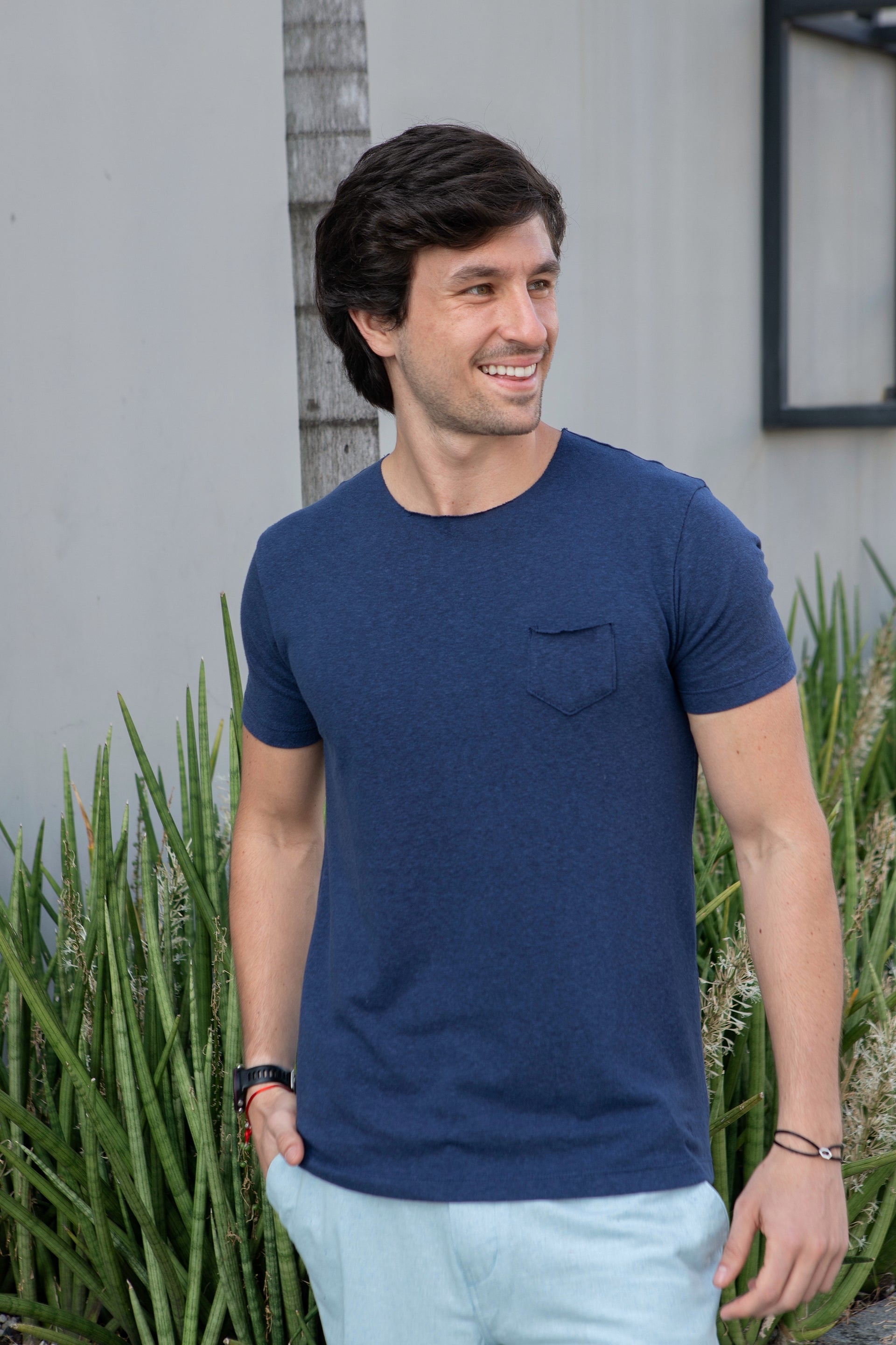 Camiseta Pocket - Marinho