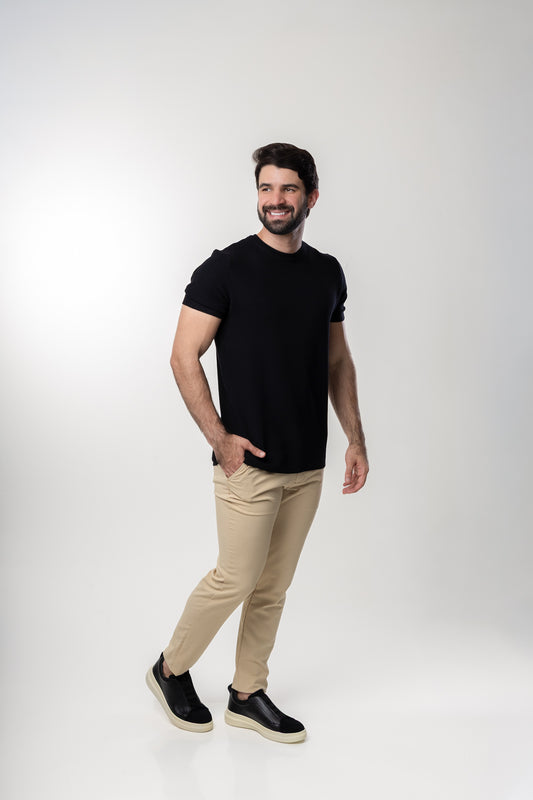 Camiseta Tricot - Preta