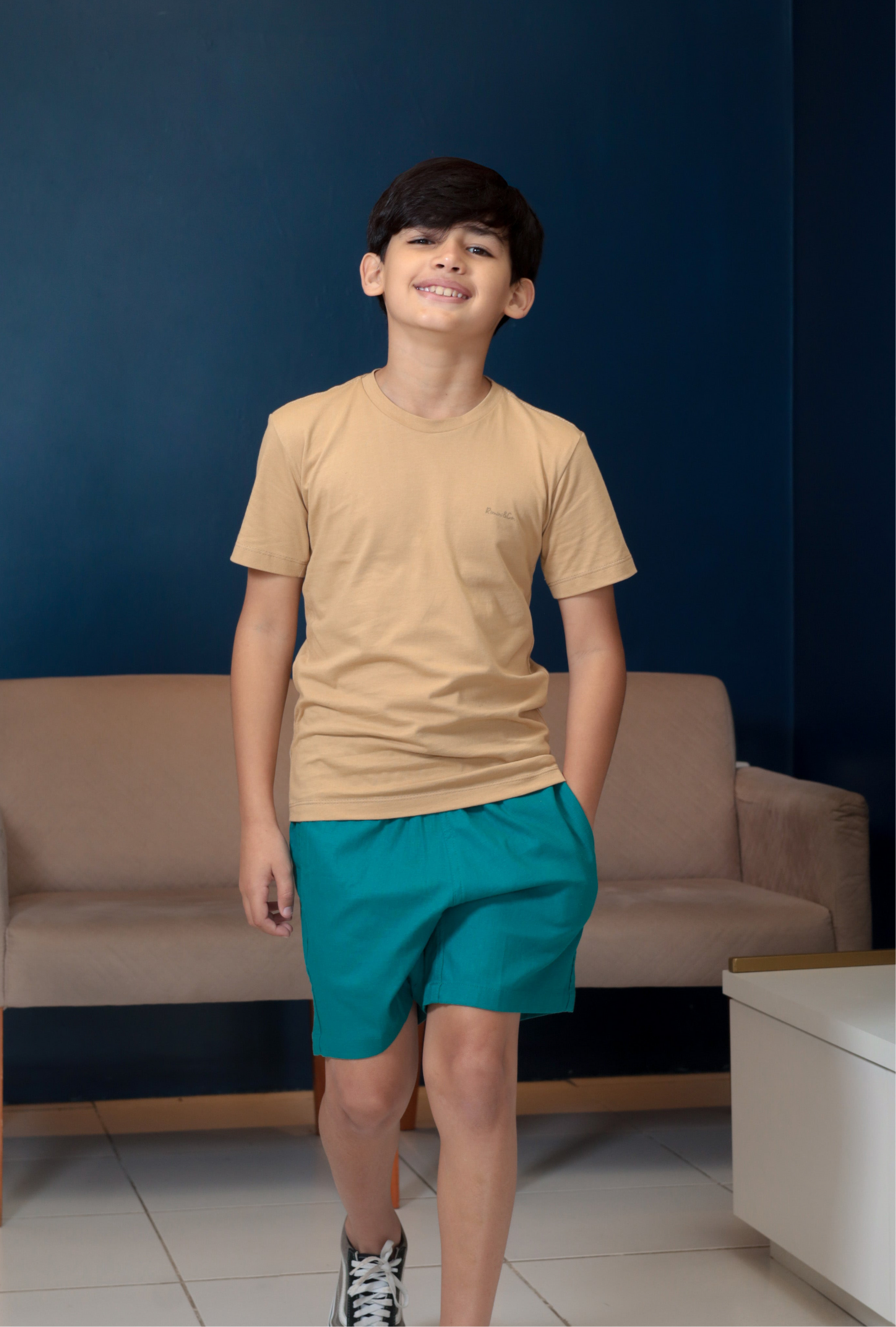 Camiseta Básica Bambino - Mostarda