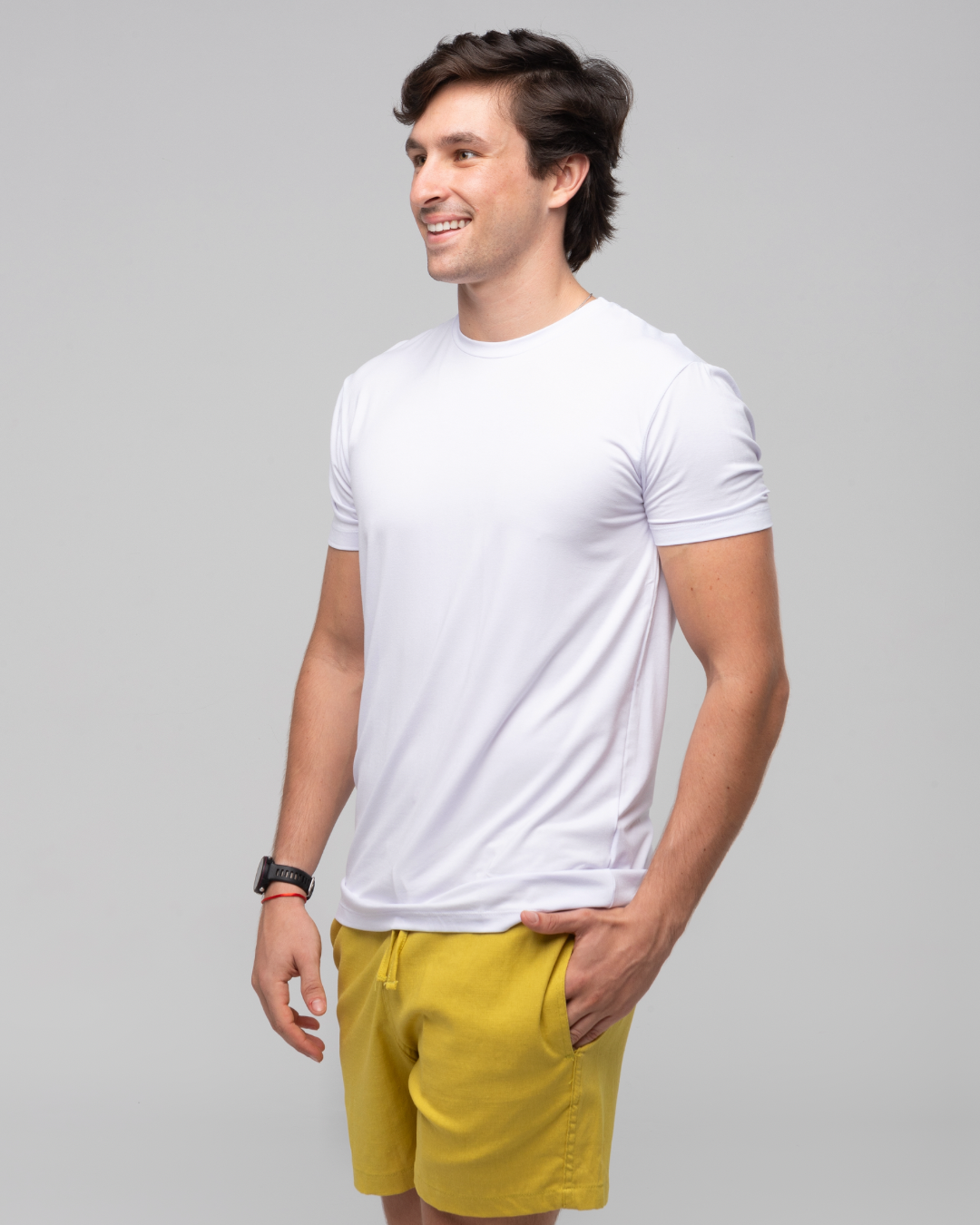 Short Linho c/ Elastano - Pistache
