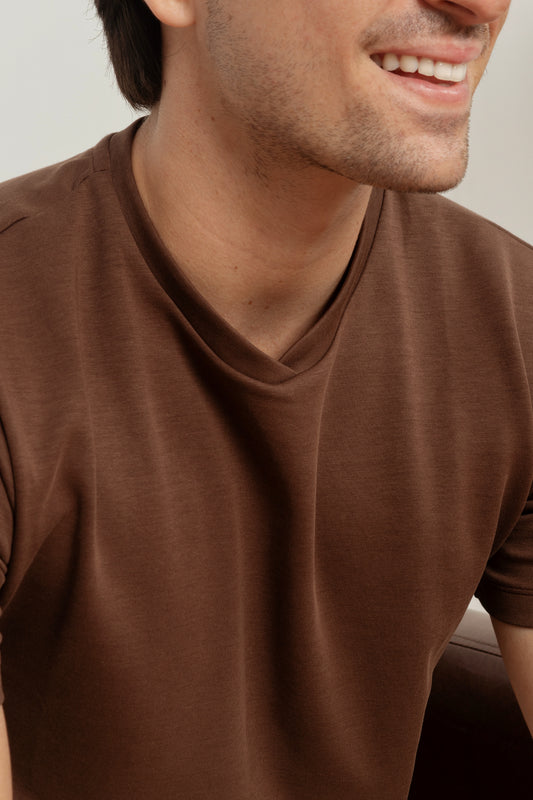 Camiseta Alfaiatti - Marrom