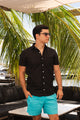Camisa M/C Linho - Preta