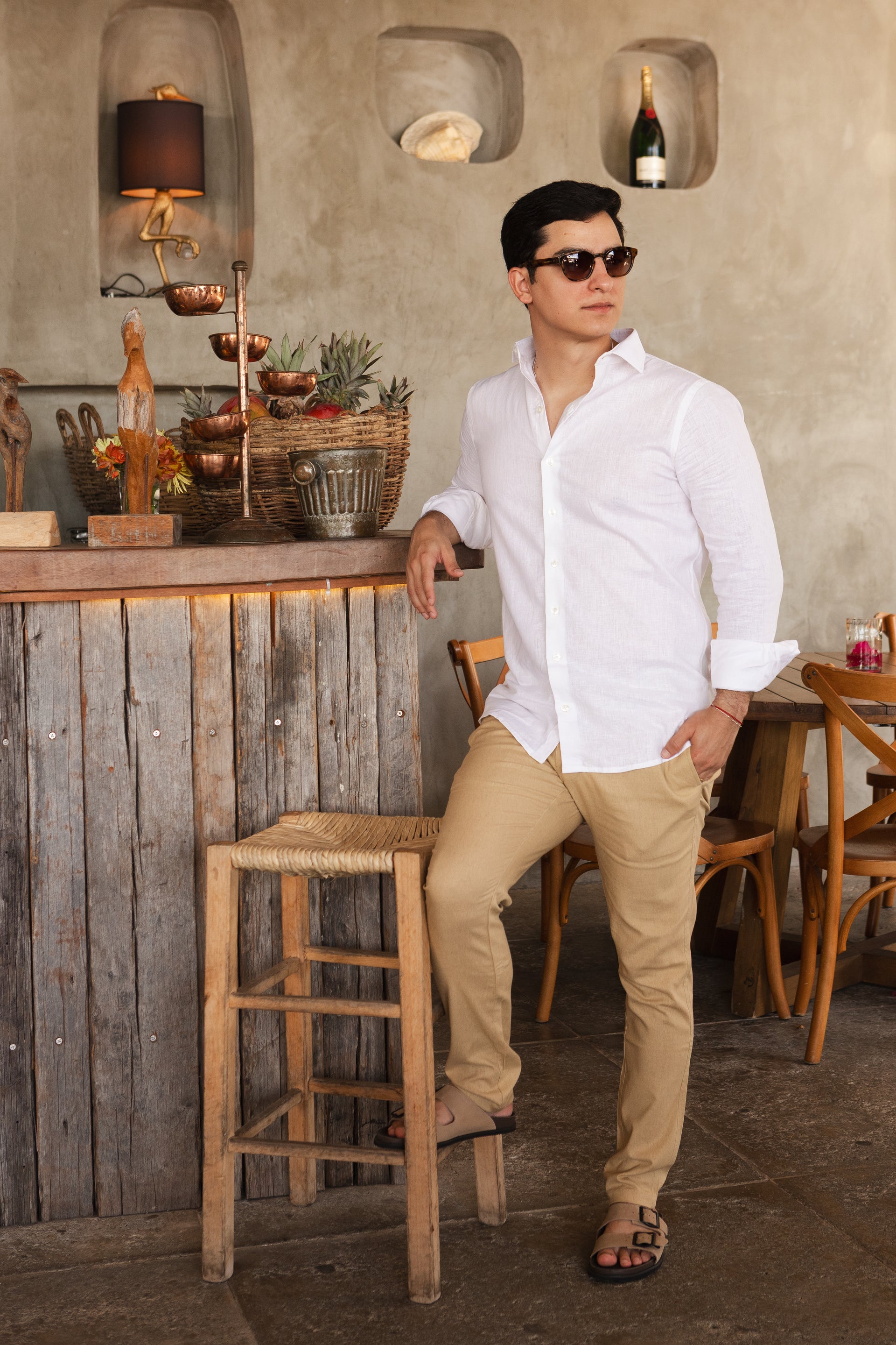 Kit Reveillon: Calça Linho + Camisa M/L Linho