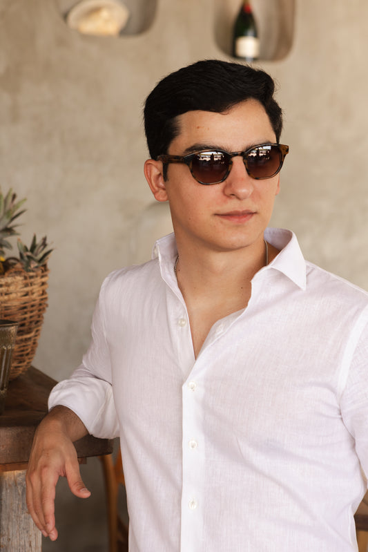 Camisa M/L Linho Premium - Off White