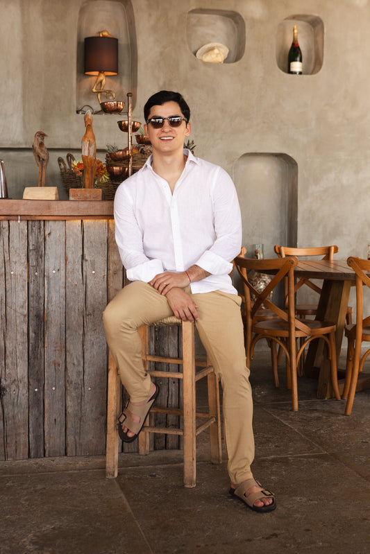 Kit Reveillon: Calça Linho + Camisa M/L Linho