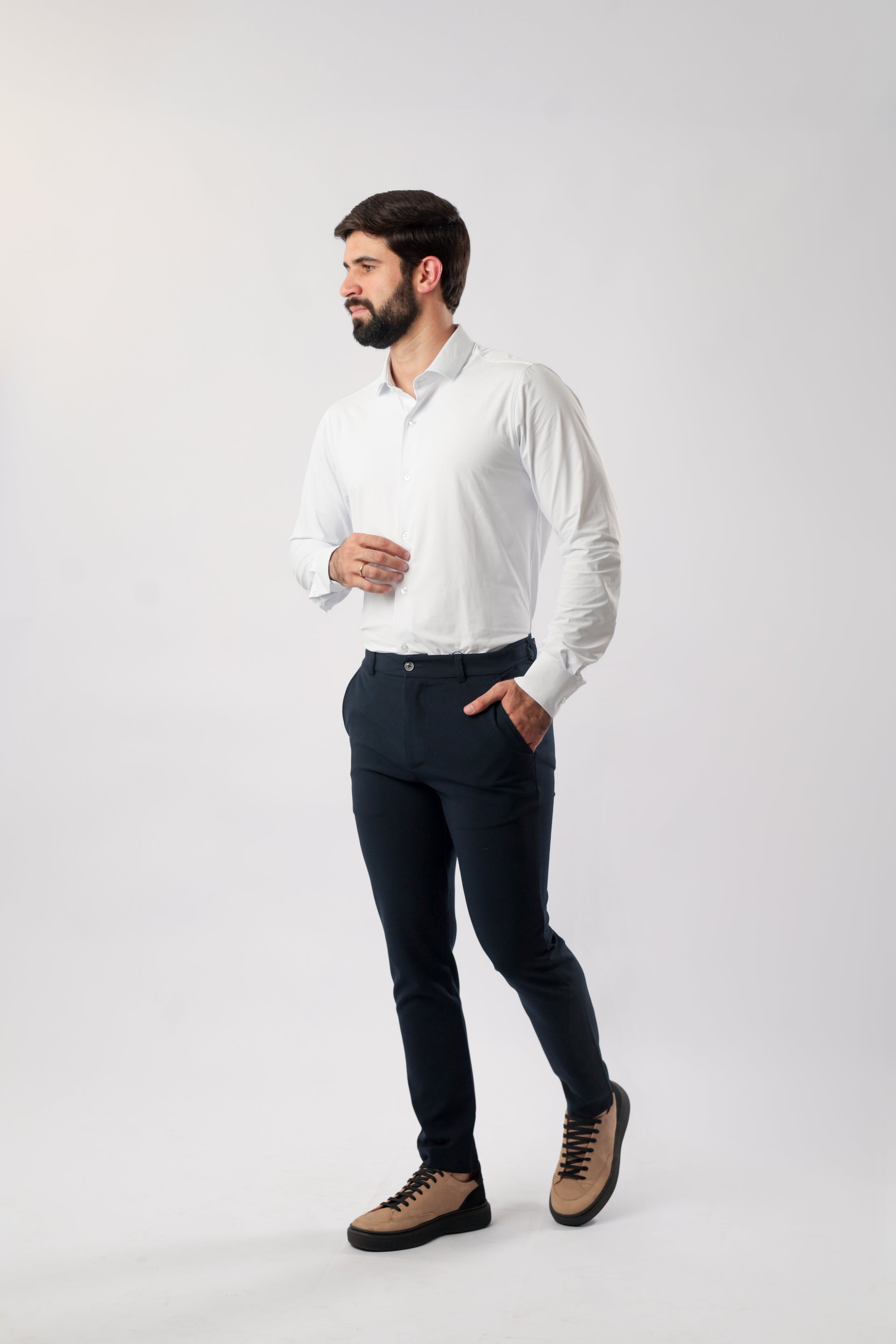 Camisa M/L Social Tech - Branca