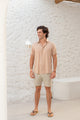 Camisa M/C Viscose - Bege