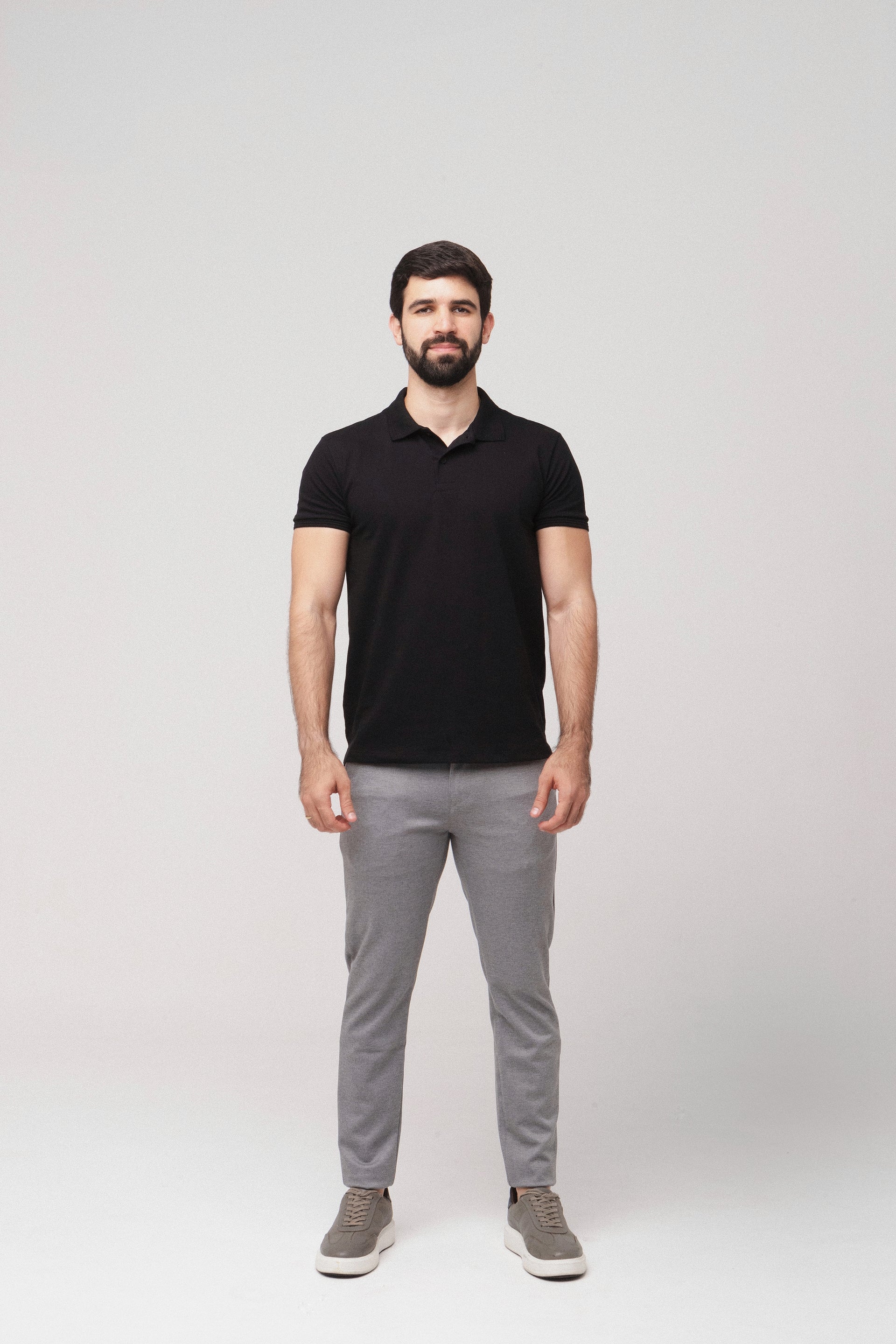 Camisa Polo Basic - Preta