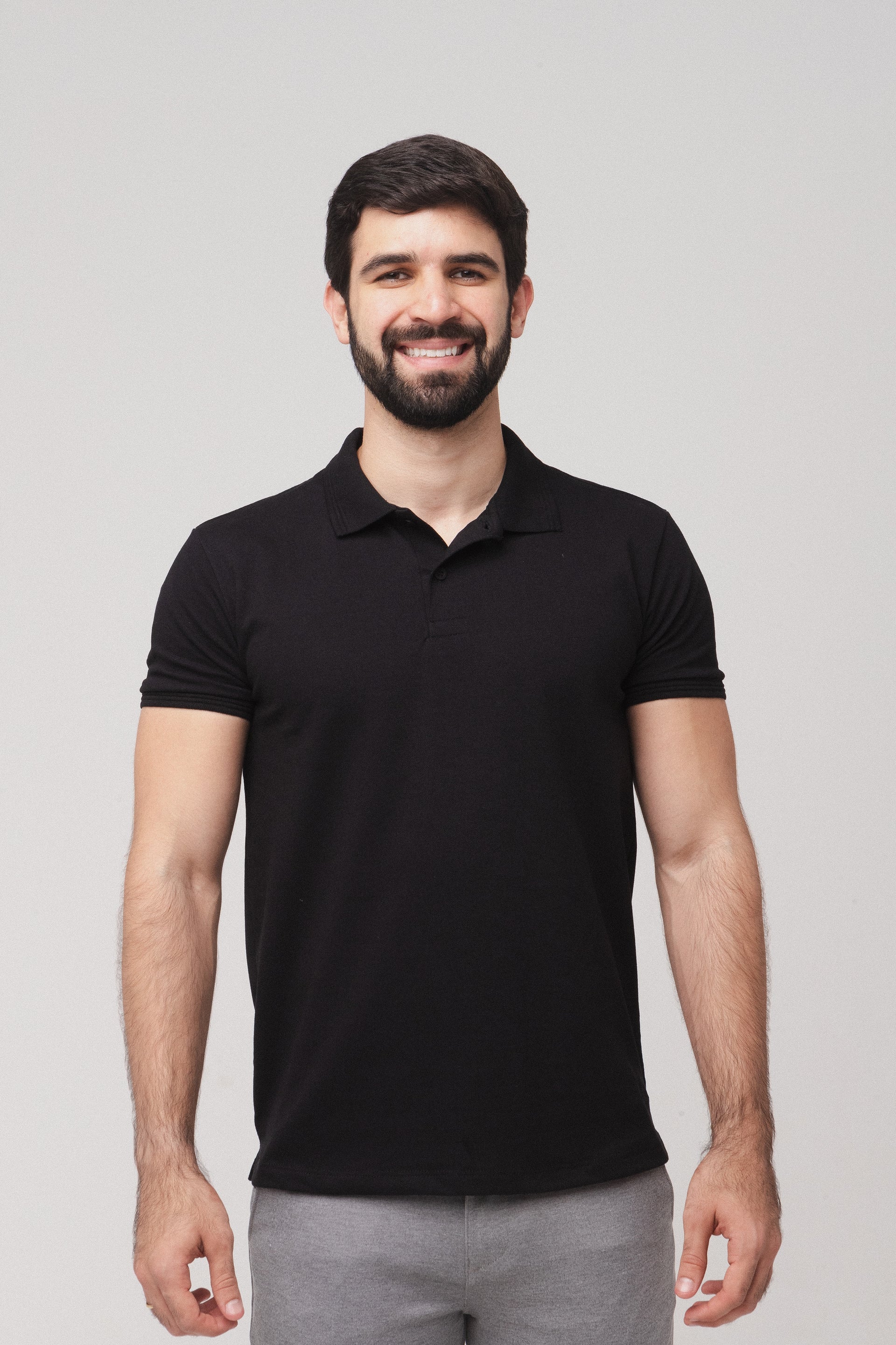Camisa Polo Basic - Preta