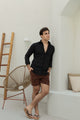 Camisa M/L Linho Premium - Preta