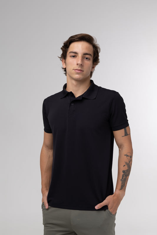 Camisa Polo Tech - Preta