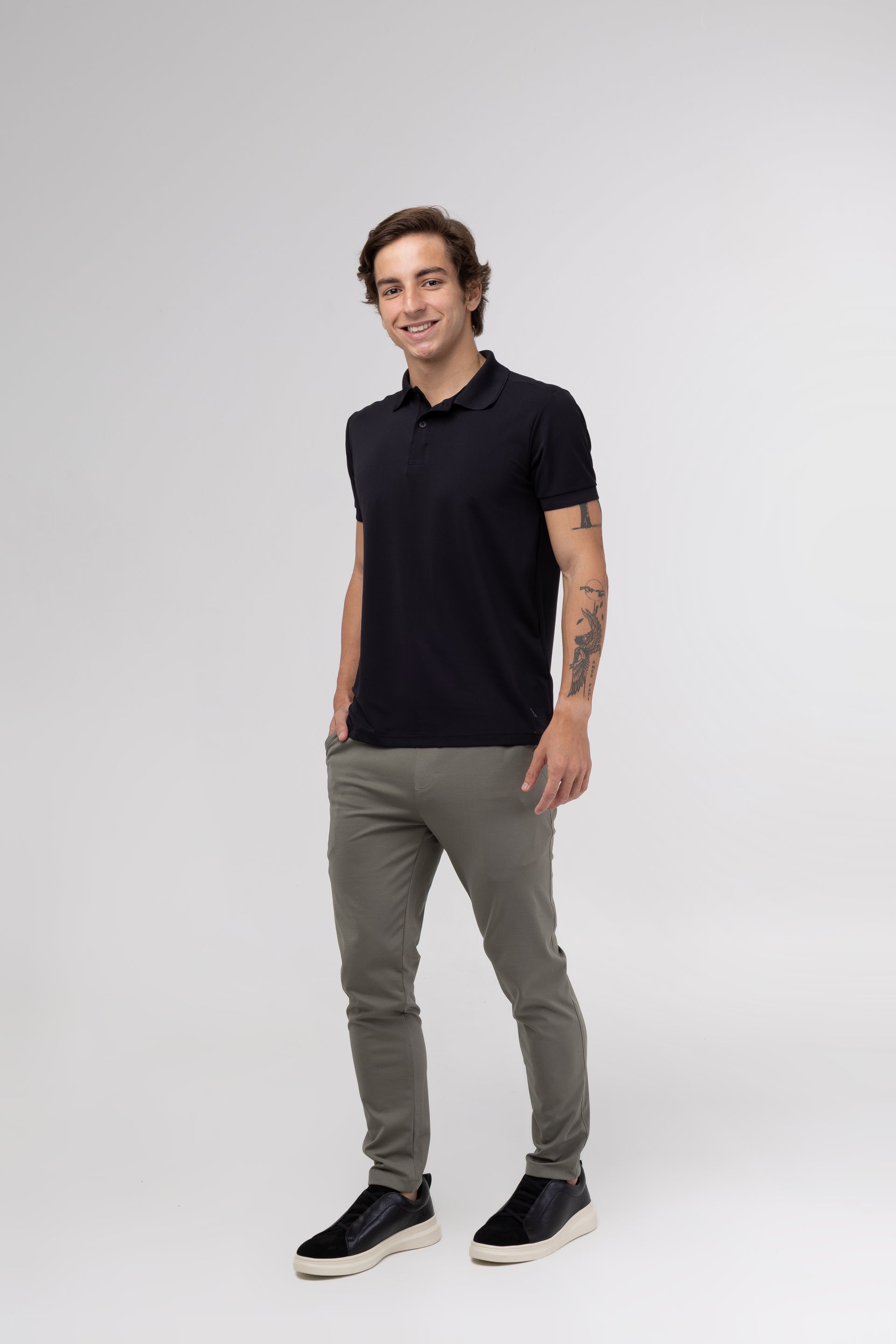 Camisa Polo Tech - Preta