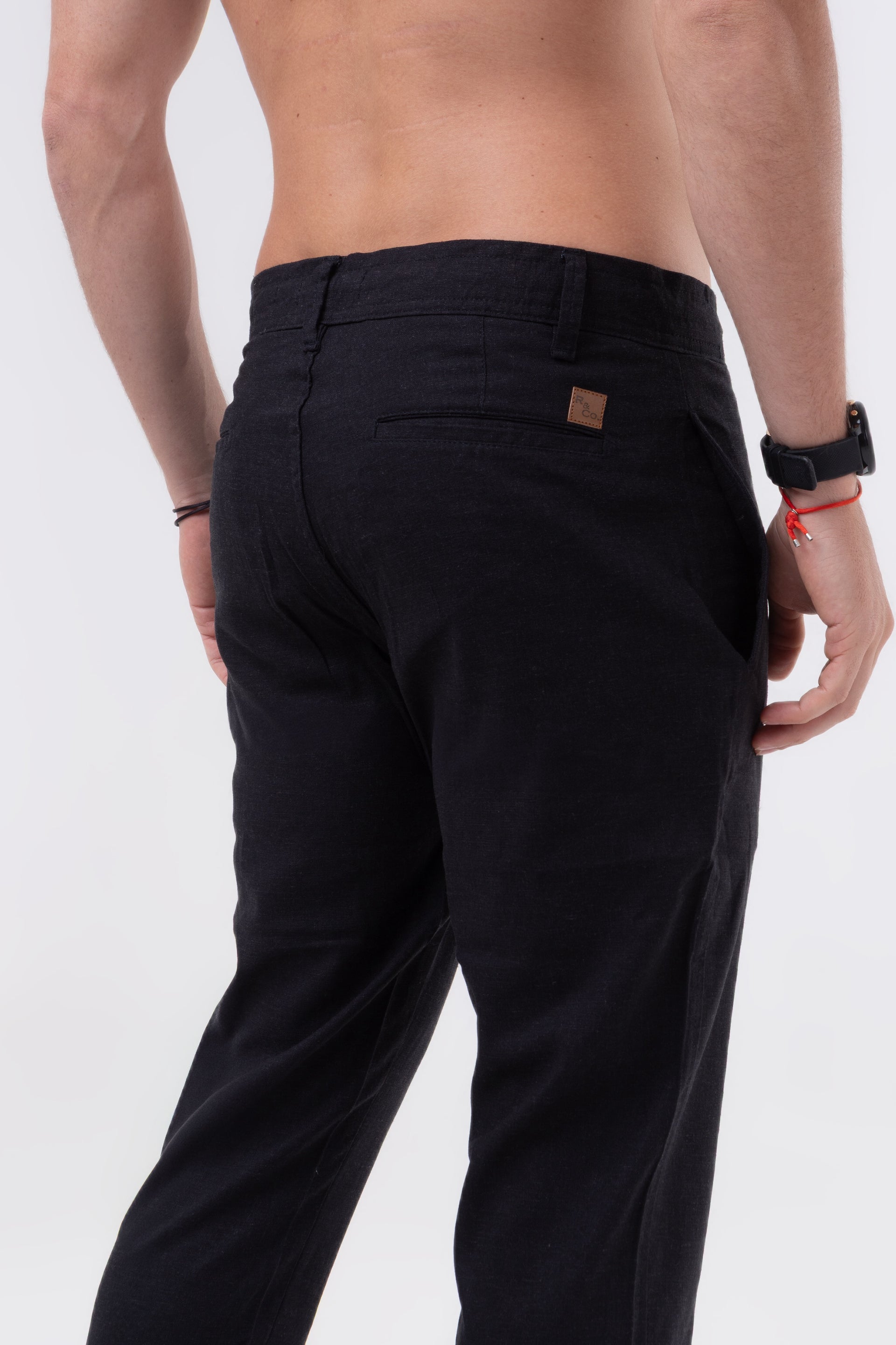 Calça Linho Capri - Preta