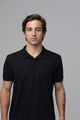 Camisa Polo Gola V - Preta