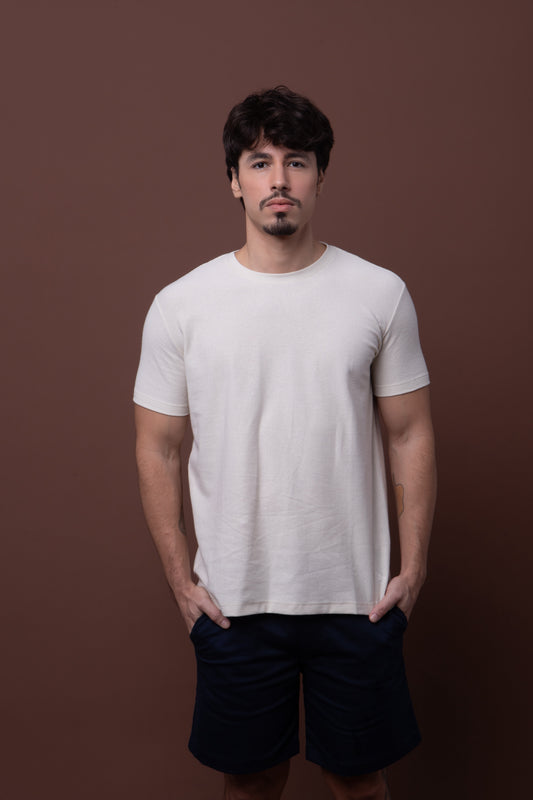 Camiseta Crepe - Off White