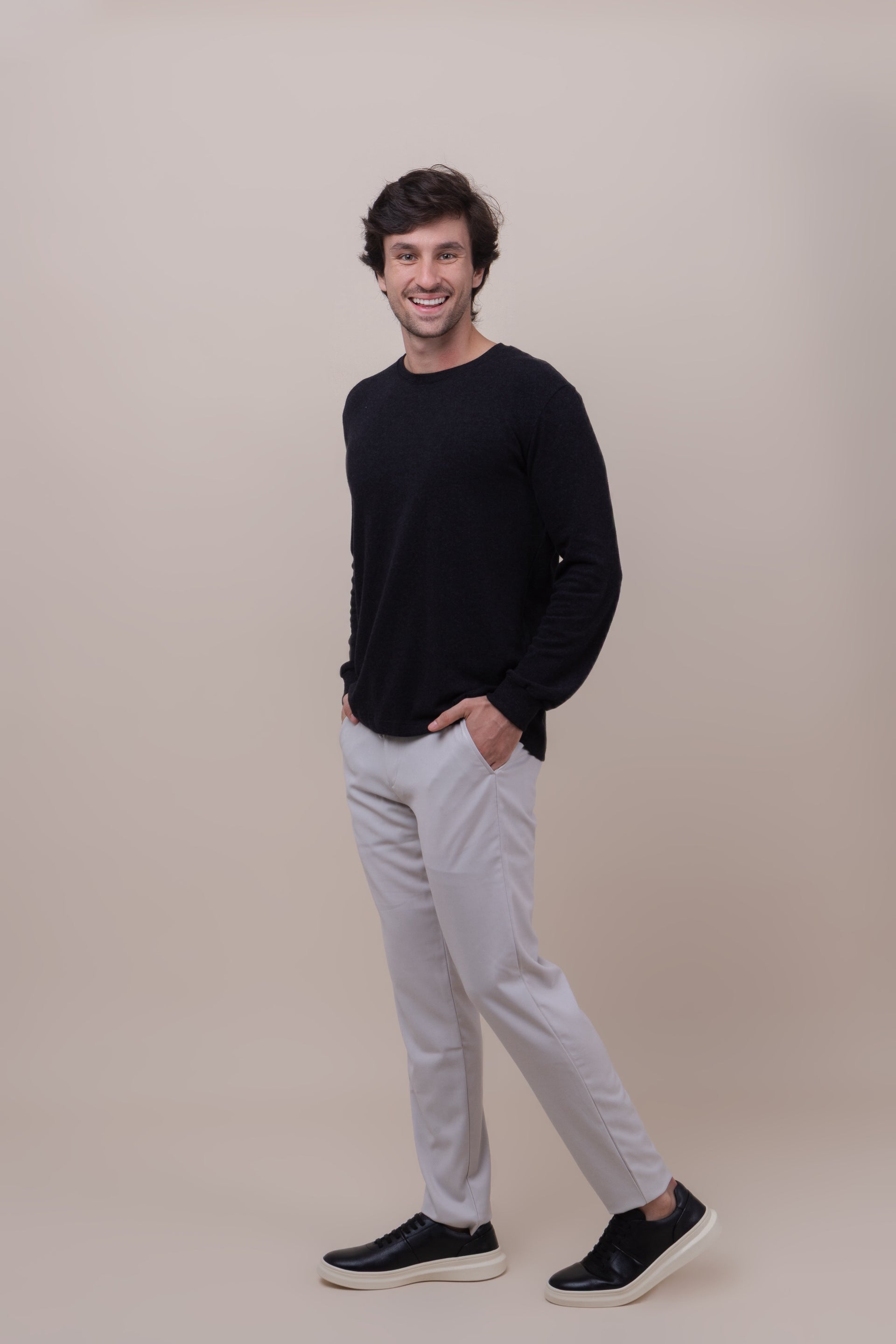 Camiseta M/L Viena - Preta