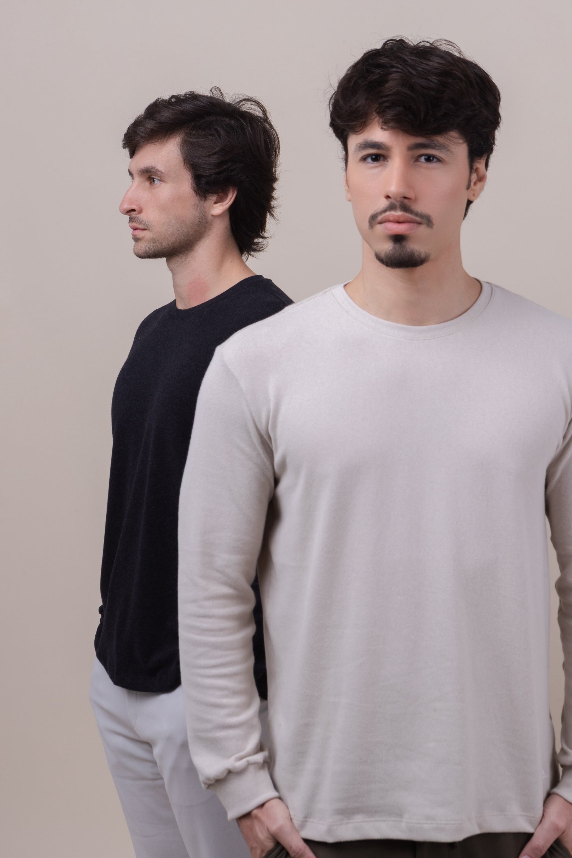 Camiseta M/L Viena - Cinza